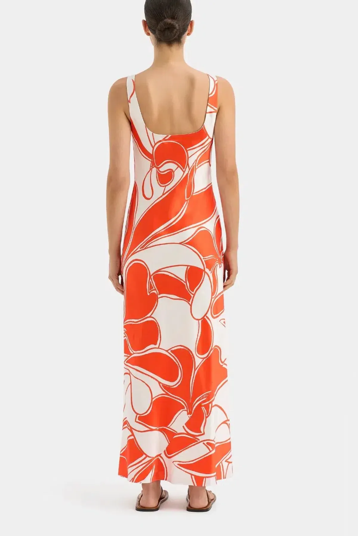 Sir the Label Ramona Twist Bias  Dress Orange Size 1/Au 8  - Image 2