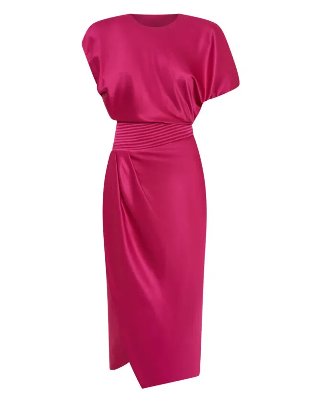 Zhivago Bondi Midi Dress Fuschia Size 12 for rent on The Volte - main image