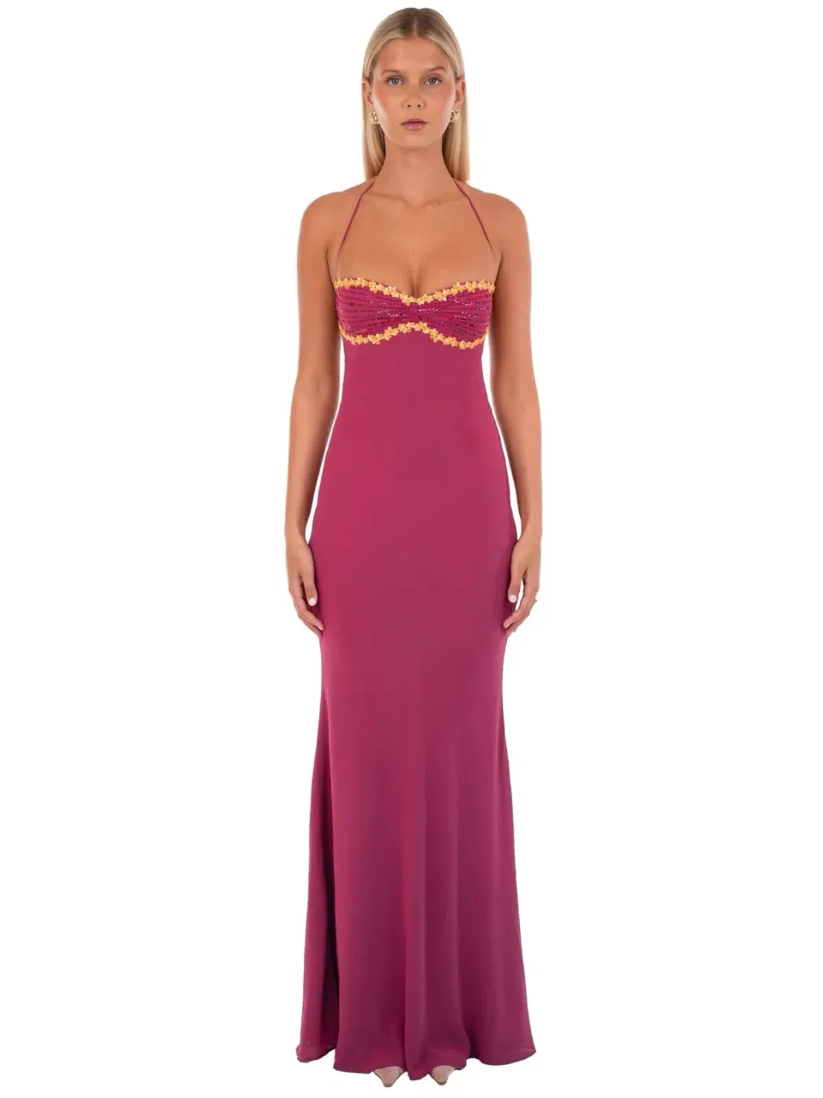 I Am Delilah Delilah Maxi Dress Wine Size 8 / S - Image 1