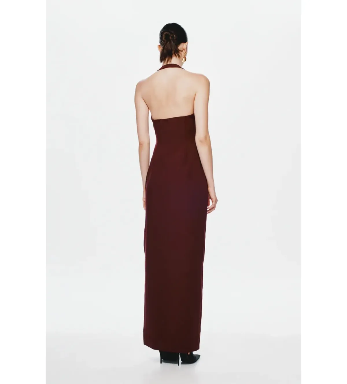 Misha Collection Alusia Dress Burgundy Size 10  - Image 2
