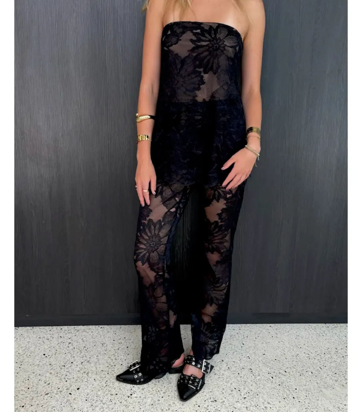 Viktoria And Woods Evoke Lace Top and Set Black Size AU 8 - Image 3