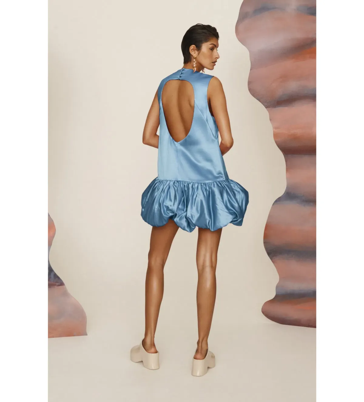 Alémais Caspian Mini Dress Blue Size AU 6 - Image 2