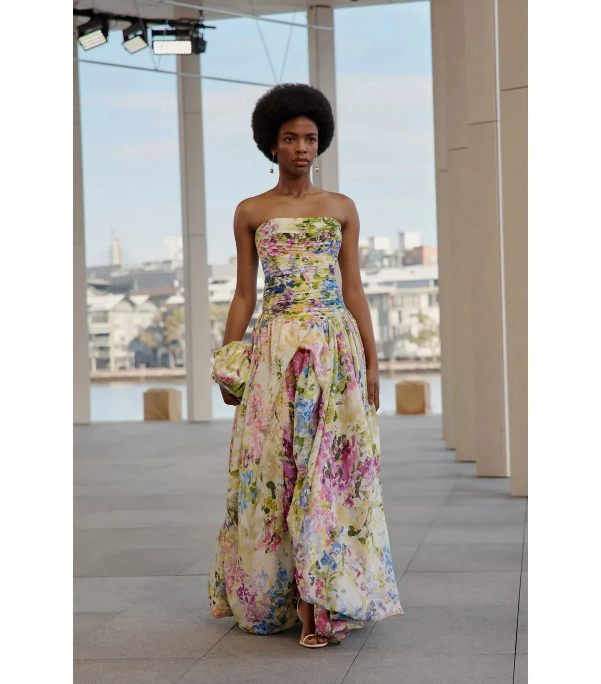 Aje Dahlia Maxi Gown in Lavandula Floral Size 8 - Image 5