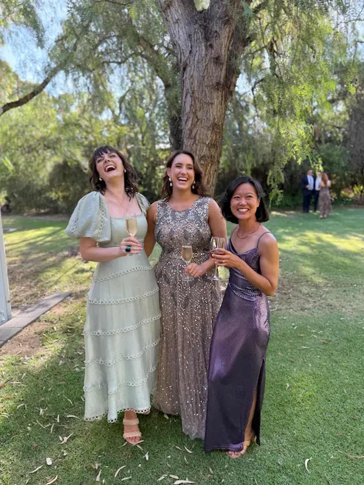 Beauut Bridesmaid Embellished Maxi Dress in Mink Size 14 - Image 5