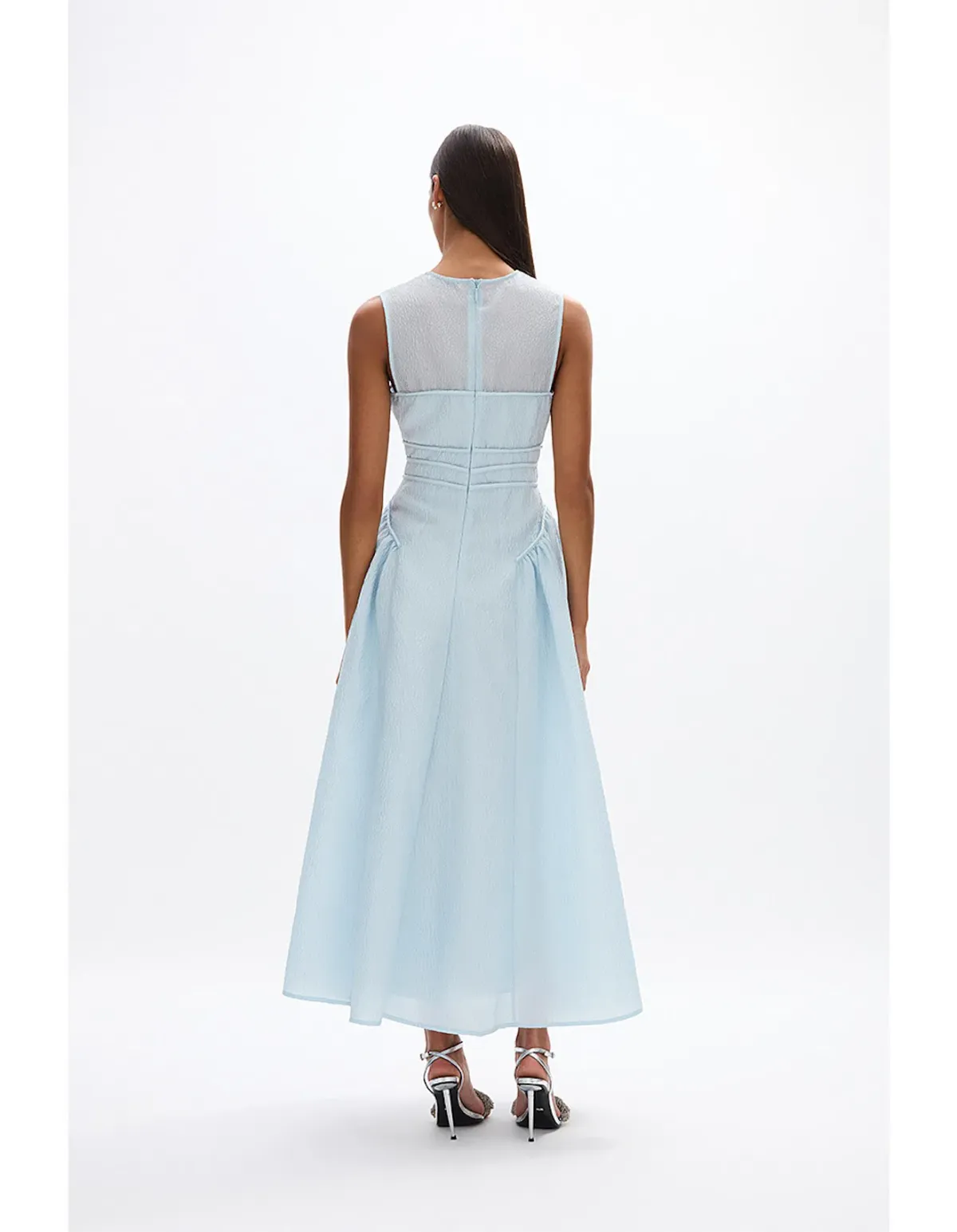 Rachel Gilbert Sophia Dress Sky Blue Size 10  - Image 2