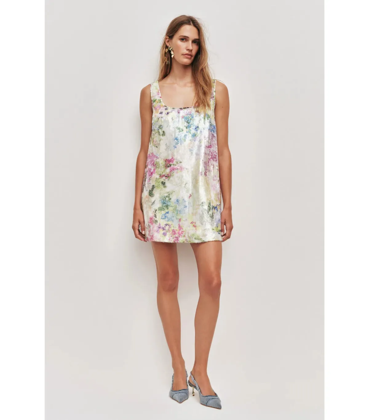 Aje Dahlia Mini Dress Lavandula Size 10 for rent on The Volte - main image