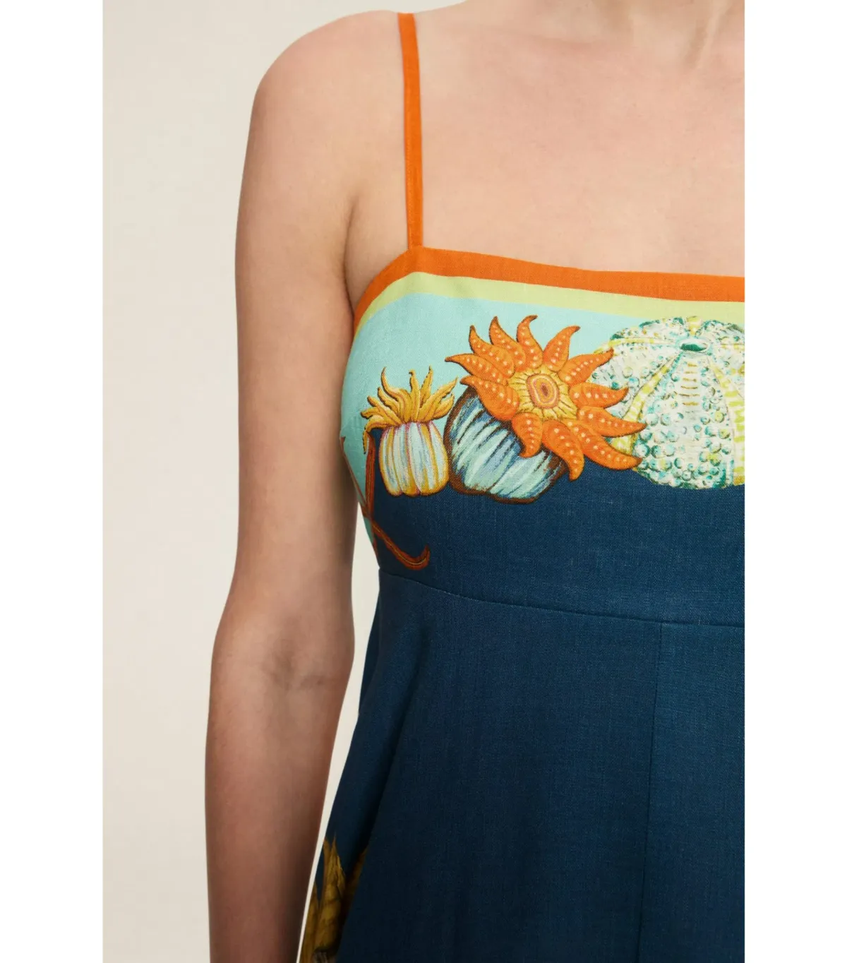 Alemais Dorian Midi Sundress Navy Size AU 8 - Image 2