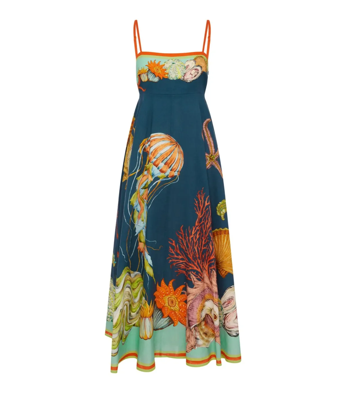 Alemais Dorian Midi Sundress Navy Size AU 8 - Image 5