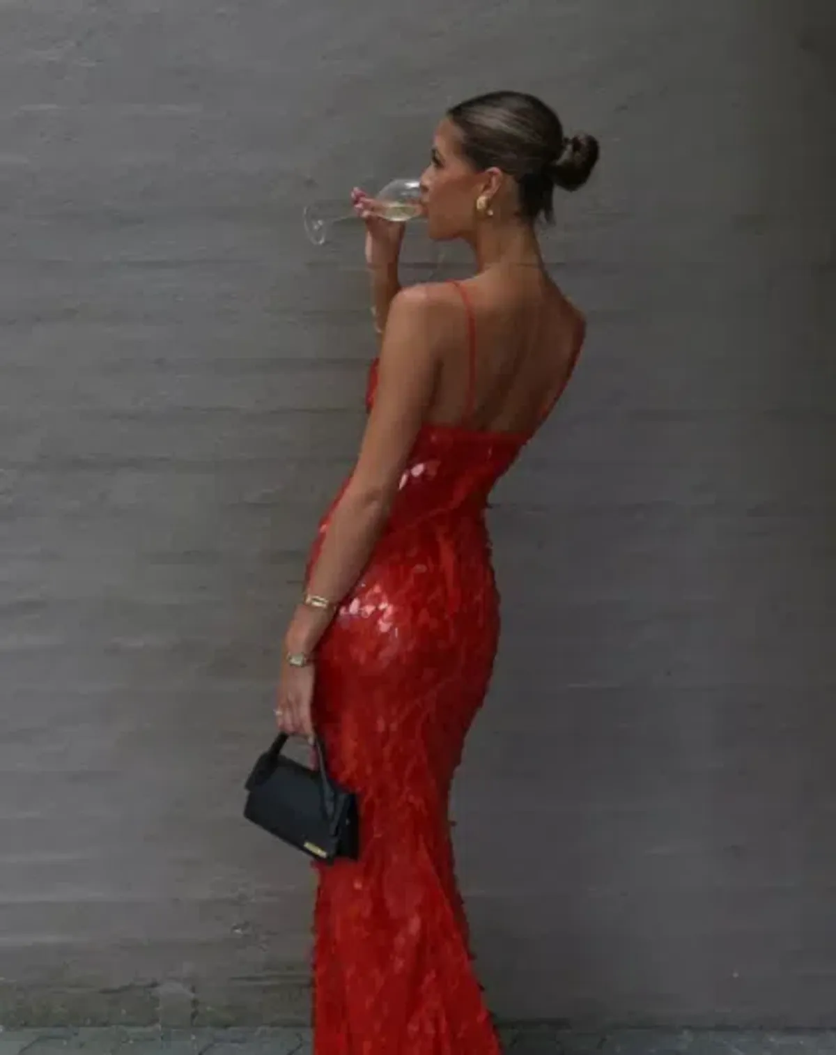 Misha Sapphire Sequin Maxi - Red Size M - Image 4