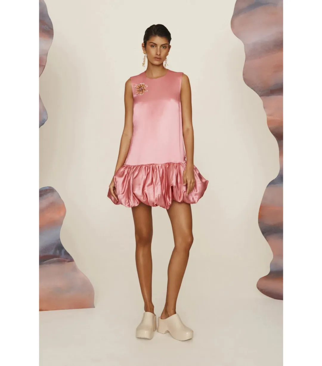 Alémais Neptuna Mini Dress Pink Size 12 for rent on The Volte - main image