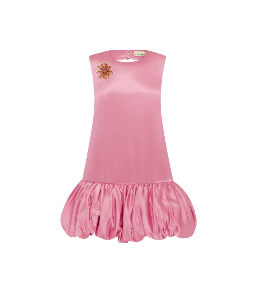 Alémais Neptuna Mini Dress Pink Size 12 for rent on The Volte - main image
