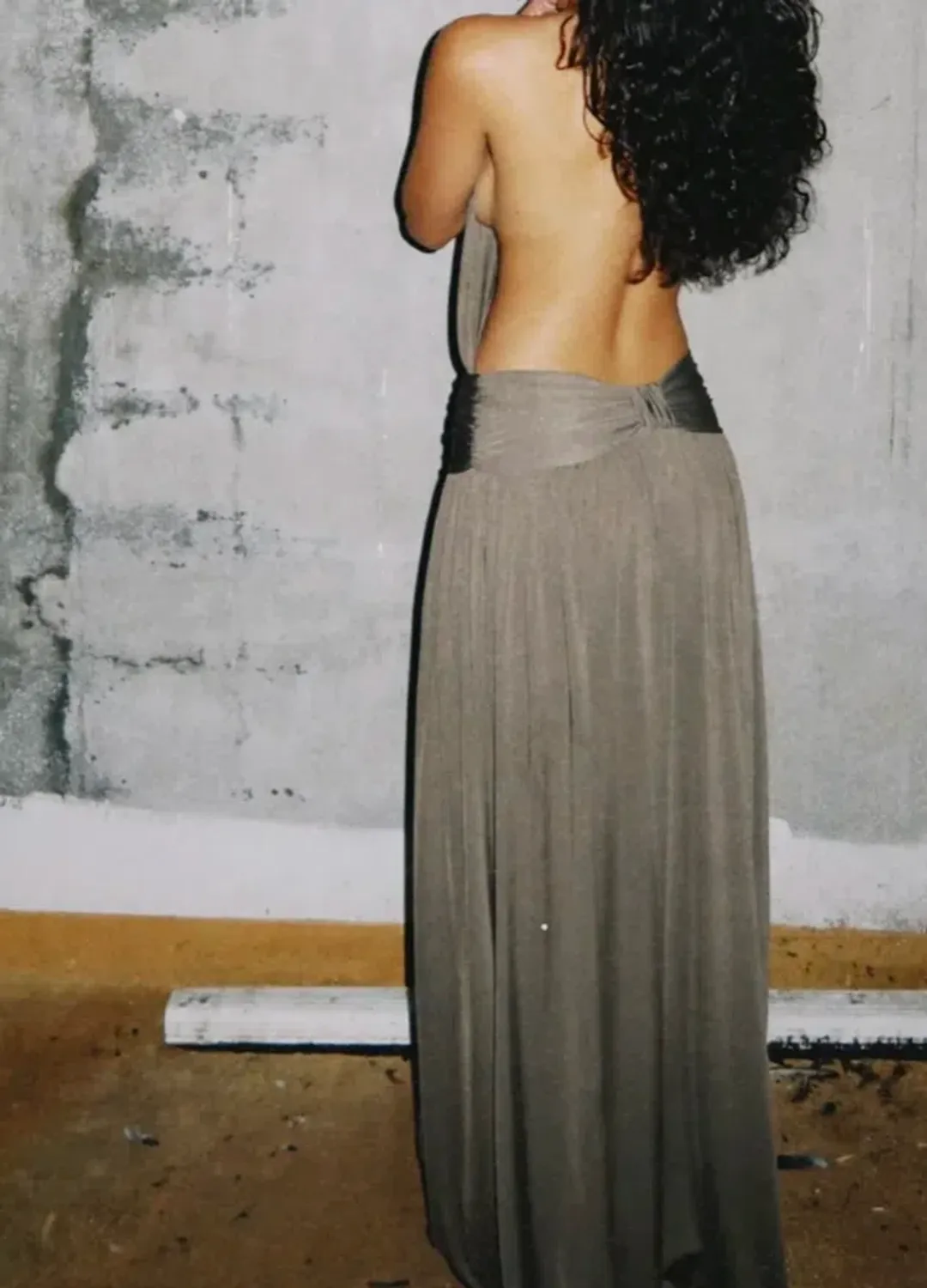 Arcina Ori Santina dress in khaki size 6  for rent on The Volte - main image