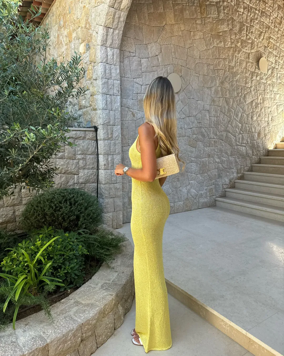 Asta Resort Natalia Dress Chartreuse Sequin Size Small for rent on The Volte - main image