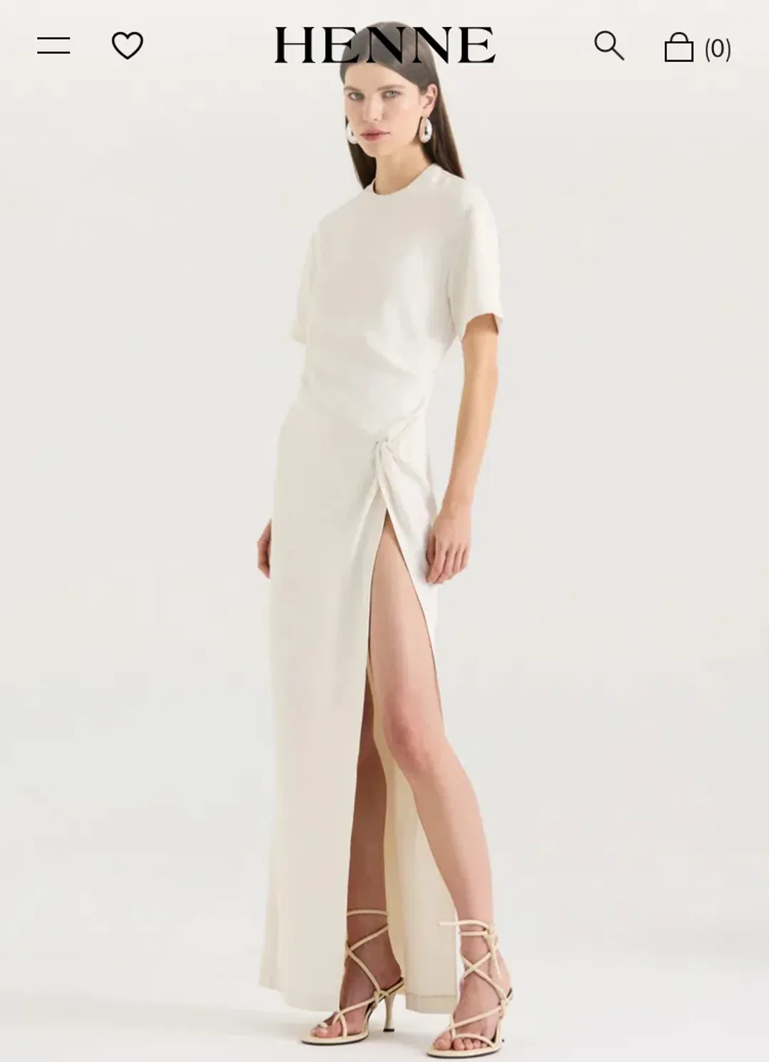 HENNE Avila Dress - Cream Size 14 for rent on The Volte - main image