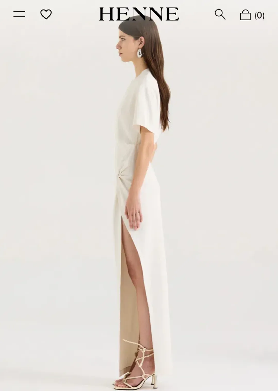 HENNE Avila Dress - Cream Size 14 for rent on The Volte - main image