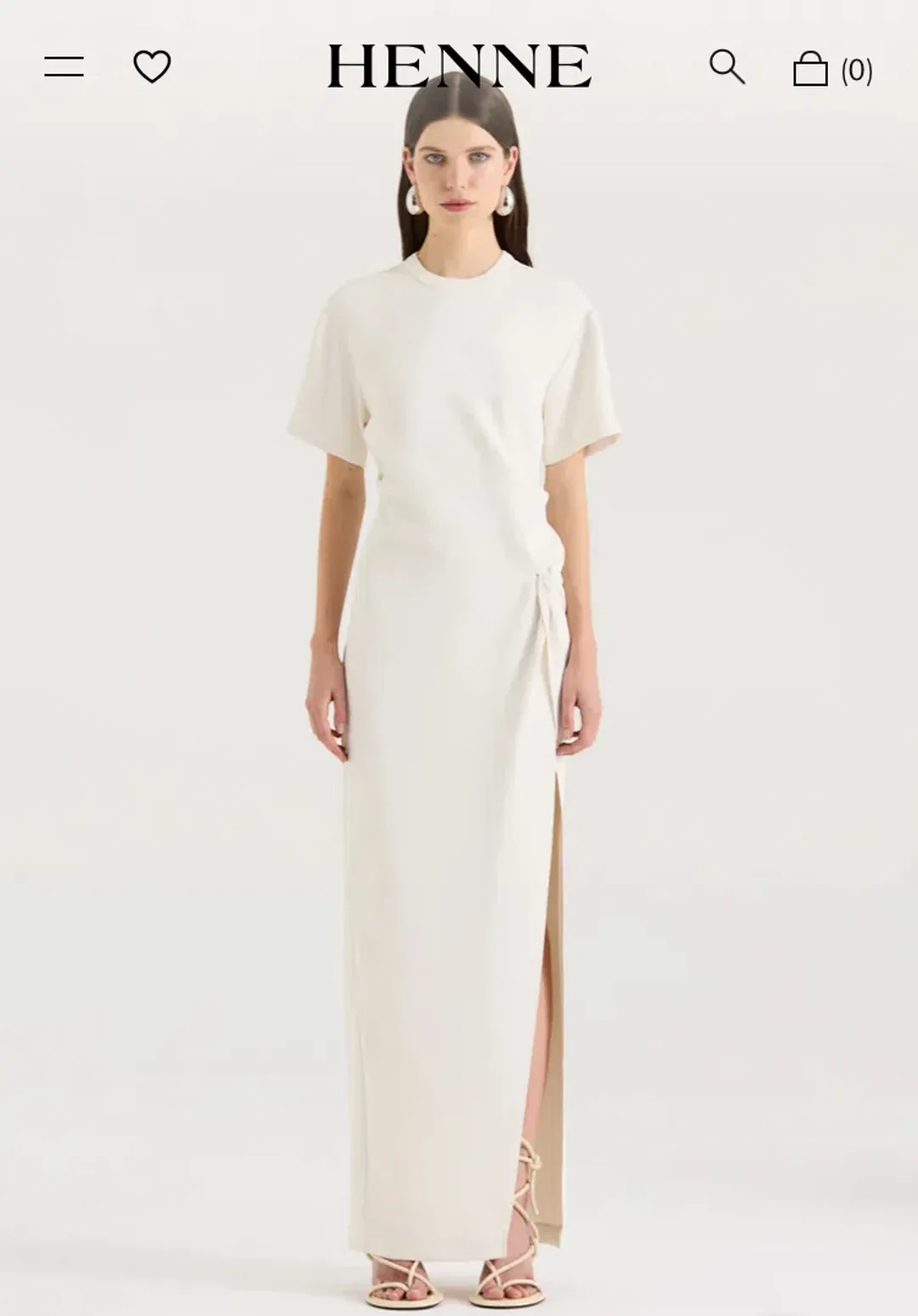 HENNE Avila Dress - Cream Size 14 for rent on The Volte - main image