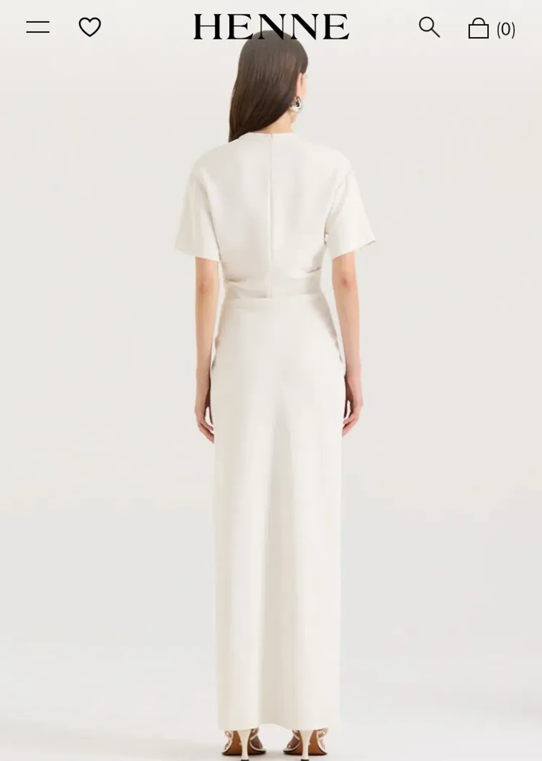 HENNE Avila Dress - Cream Size 14 for rent on The Volte - main image