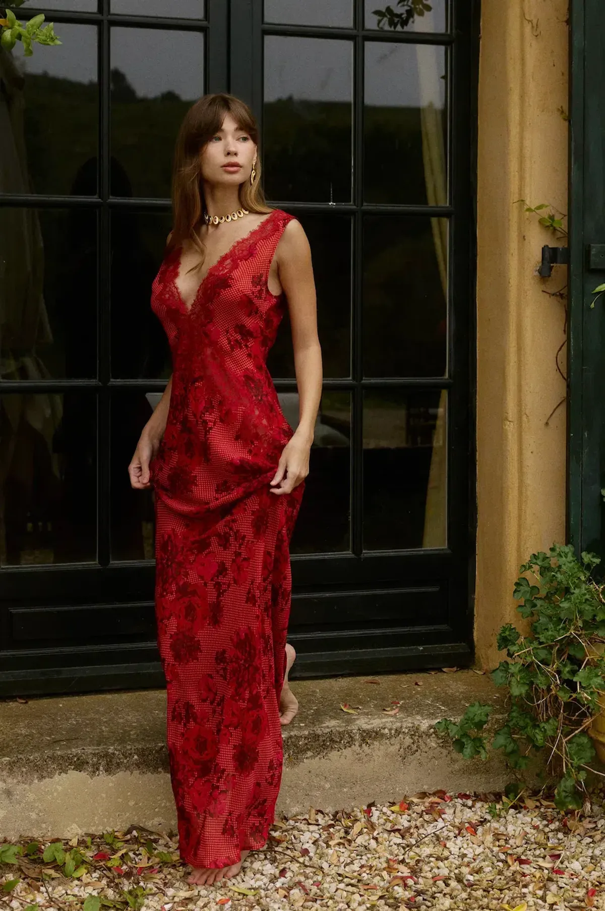 BYDEE JULIETTE MAXI DRESS IN ROSÉ. SIZE S / AU 8-10 - Image 5