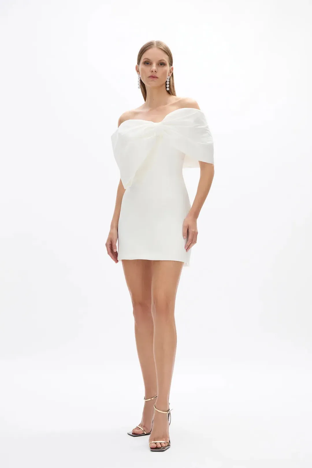 RACHEL GILBERT KACE MINI / WHITE / SIZE 6 for rent on The Volte - main image