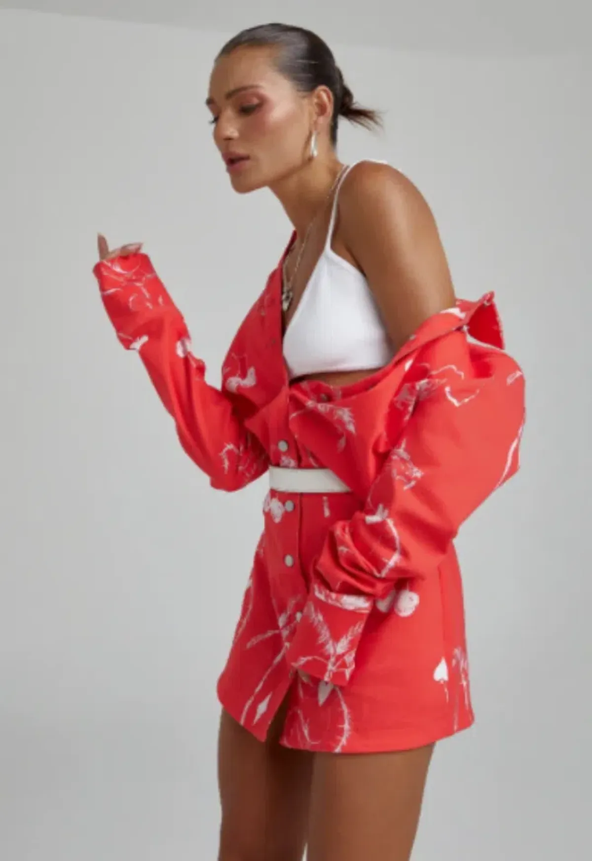 SUMMI SUMMI Denim Dress - Red Dragon of Hearts XL - Image 3