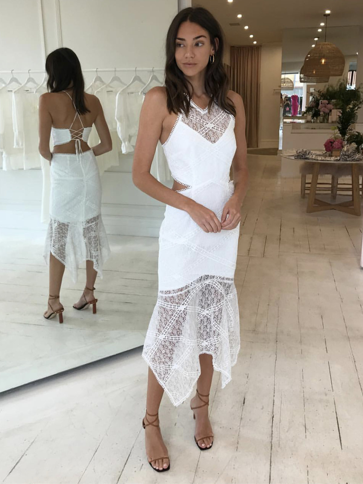 Manning Cartell Parlour Games Racer Dress White Size 8 - Image 1