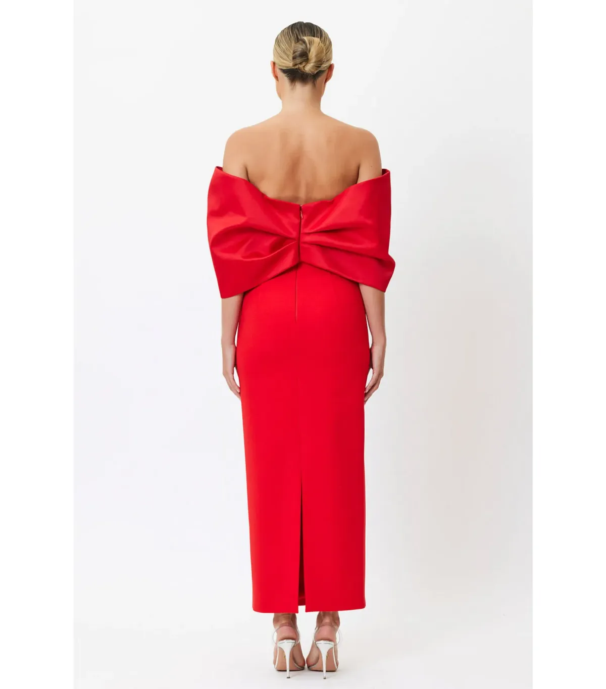 Bianca & Bridgett Natalia Midi Dress Red Size AU 10 - Image 3