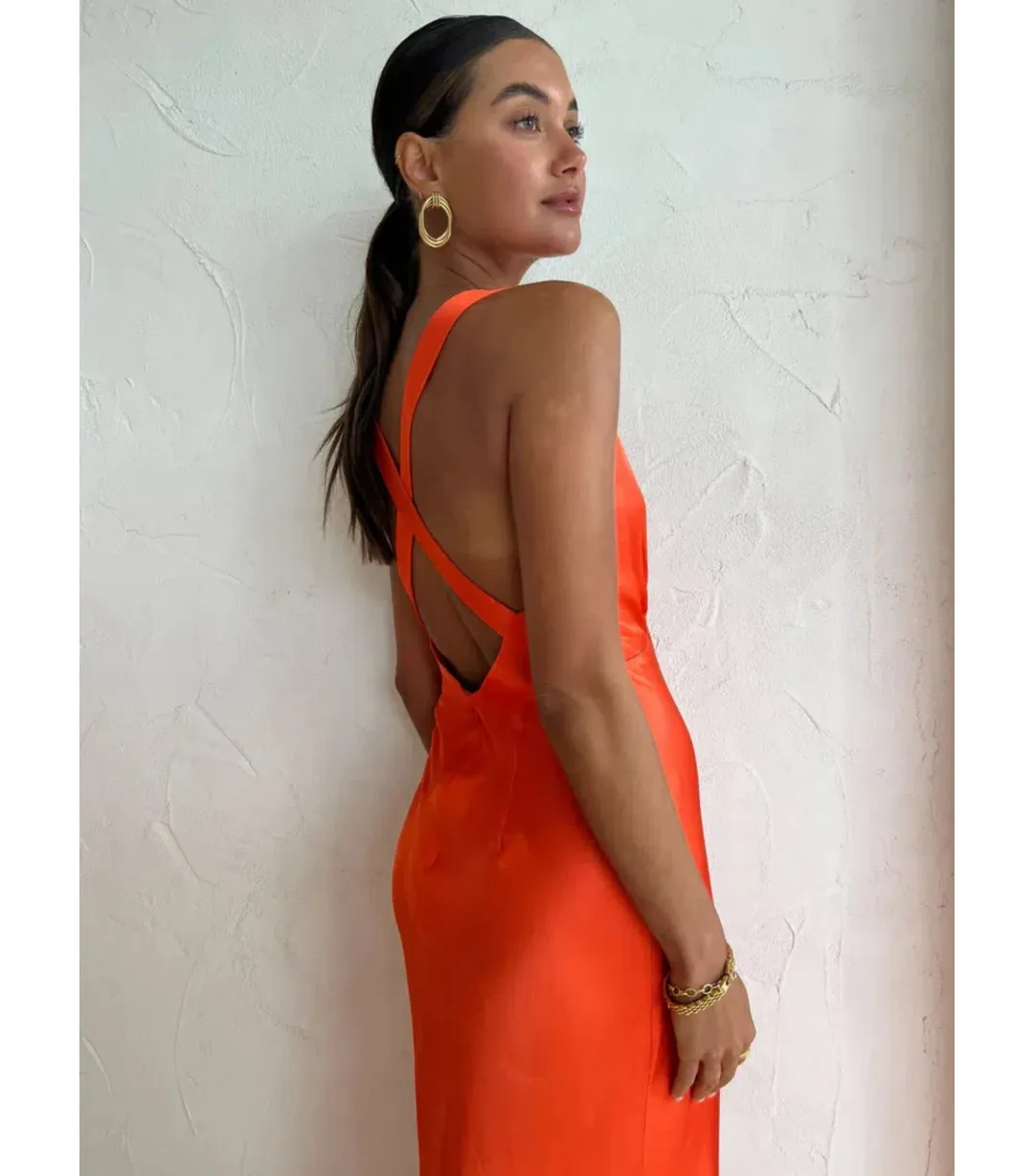 Shona Joy Midi Dress in Hibiscus for rent on The Volte - main image