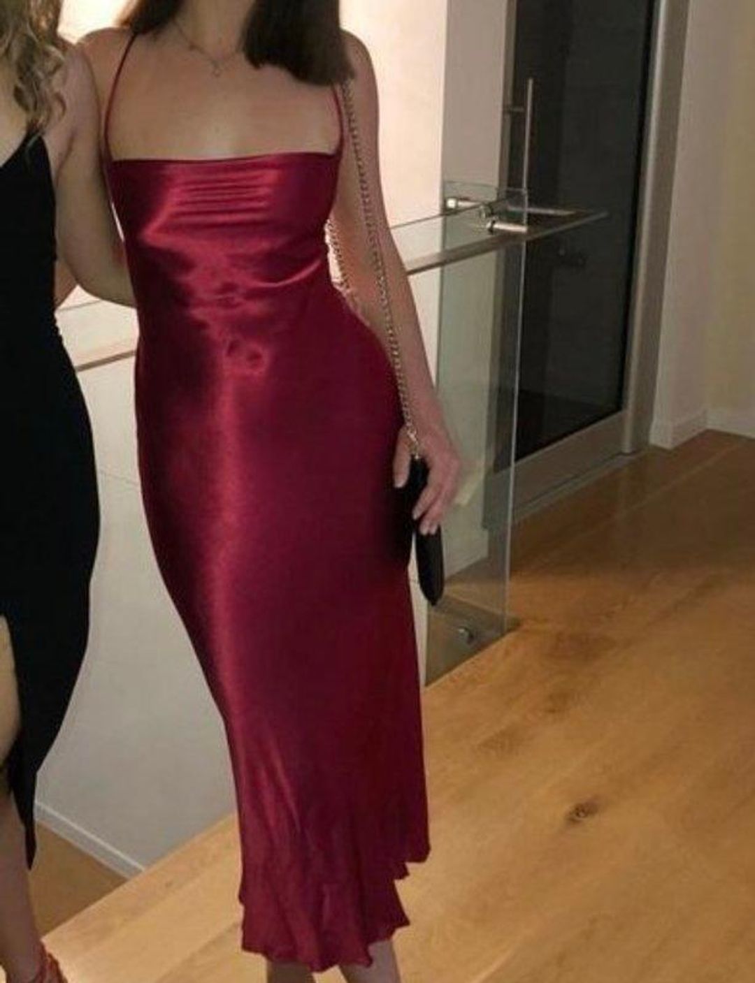 Bec & Bridge Kaia Cowl Midi Dress Plum Size 10 for rent on The Volte - main image