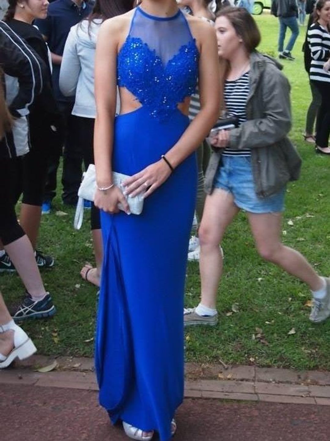 Sherri Hill Gown Royal Blue Size 8 for rent on The Volte - main image