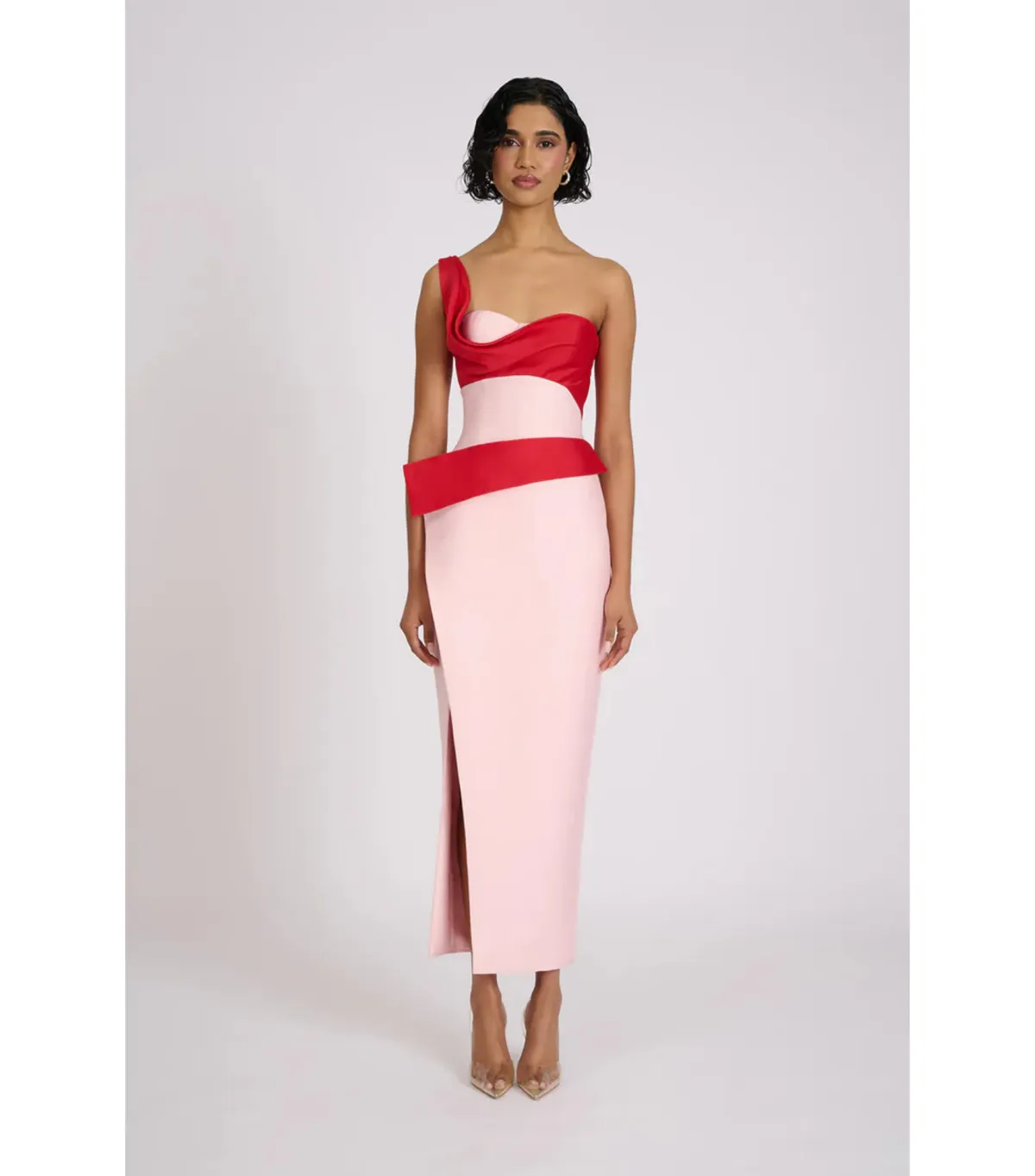 Eliya The Label Cartia Midi Dress Pink Size AU 8 - Image 1