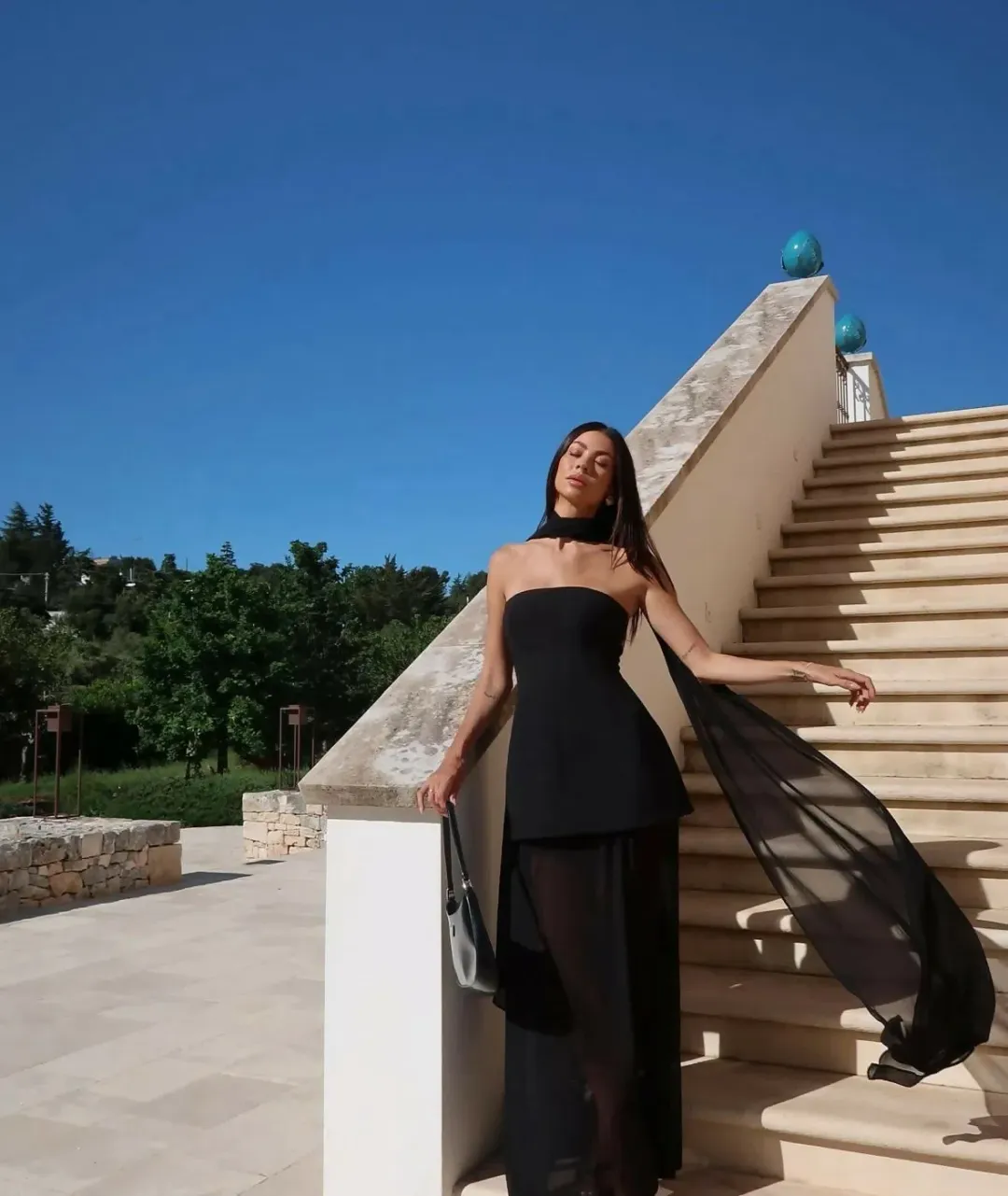 Sheike Marissa Dress in Black Size 8 for rent on The Volte - main image