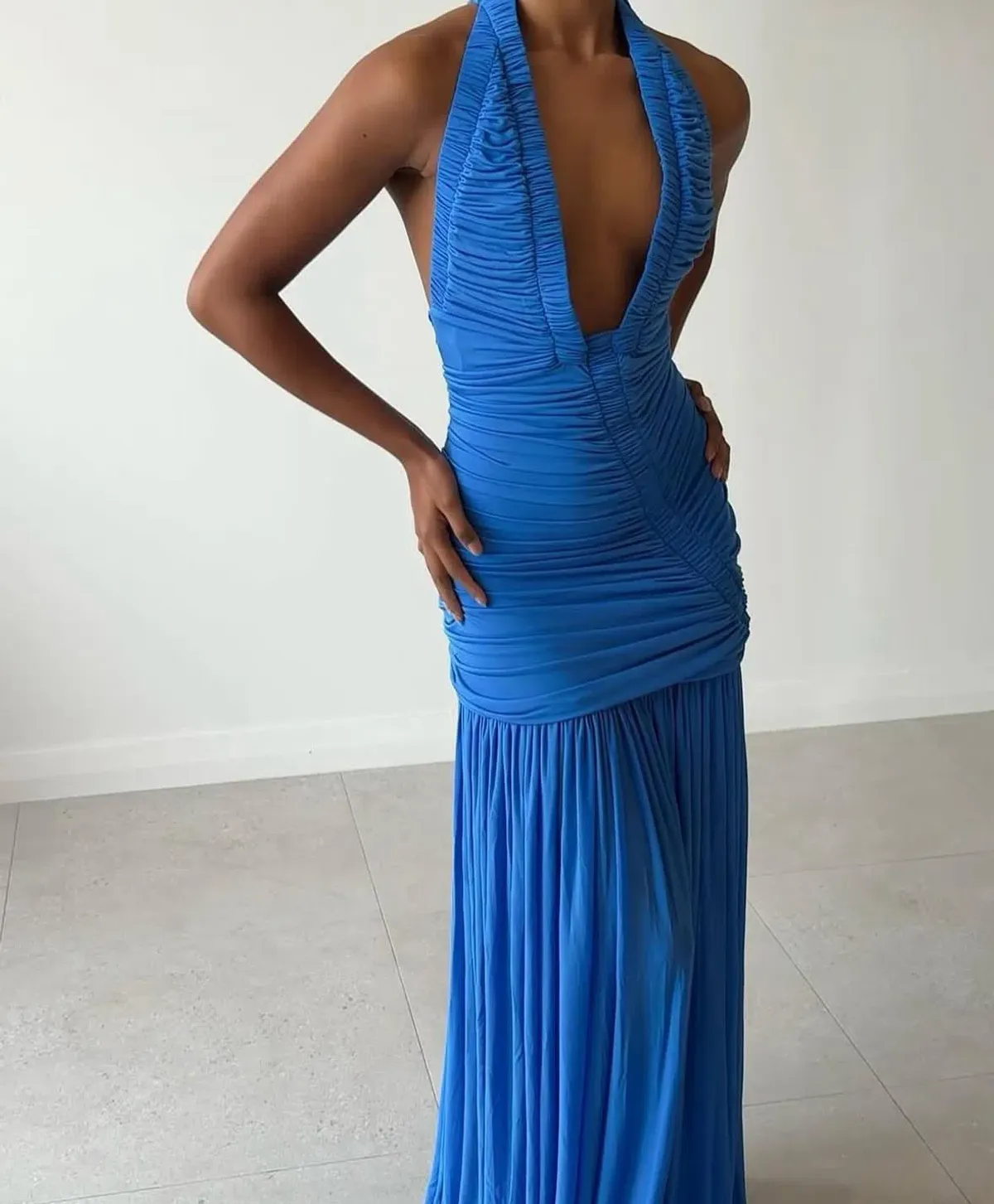 Christopher Esber Orion Gown - Lapis Size 8 - Image 2