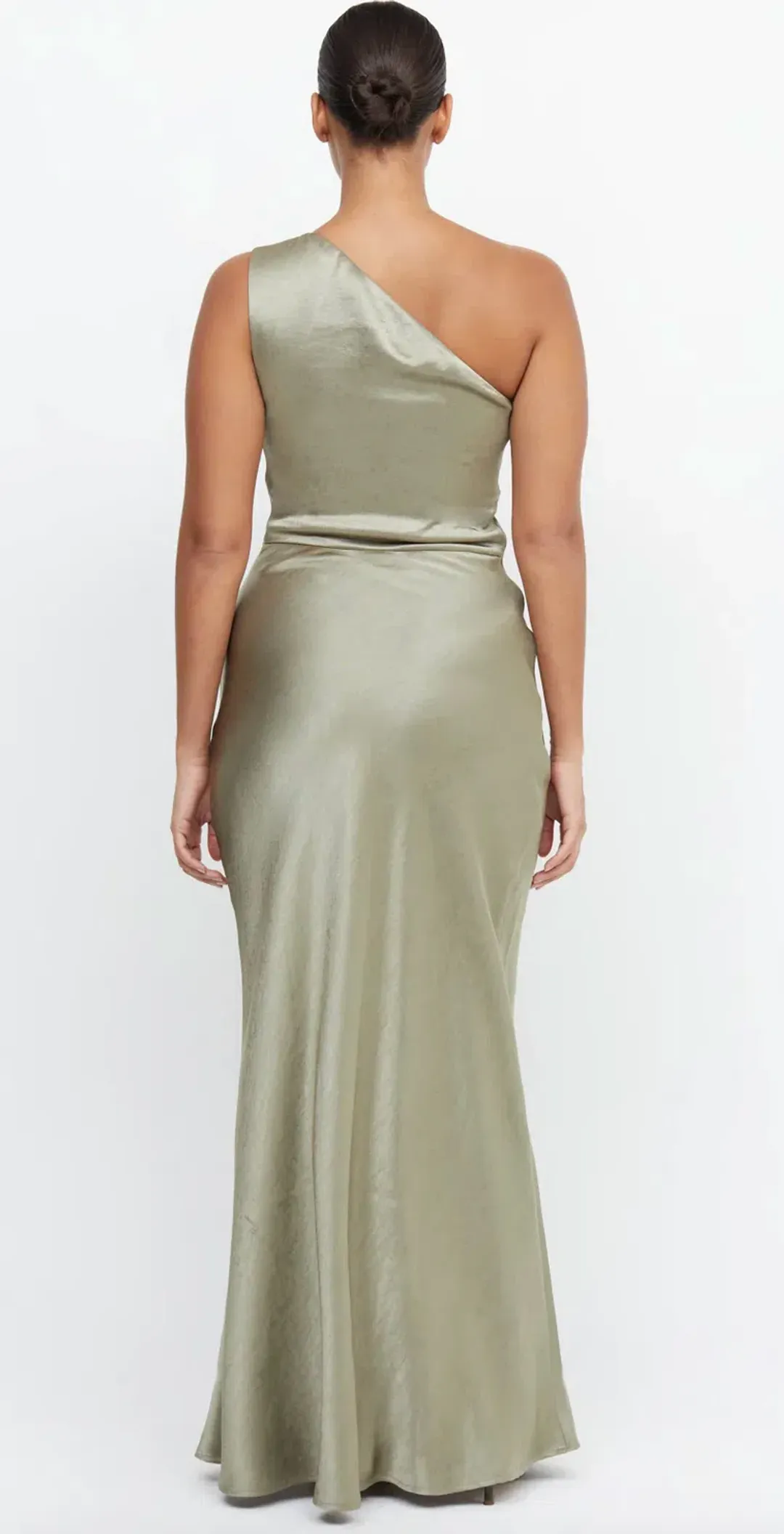 Bec & Bridge The Dreamer Asym Dress Sage Size 8 for rent on The Volte - main image