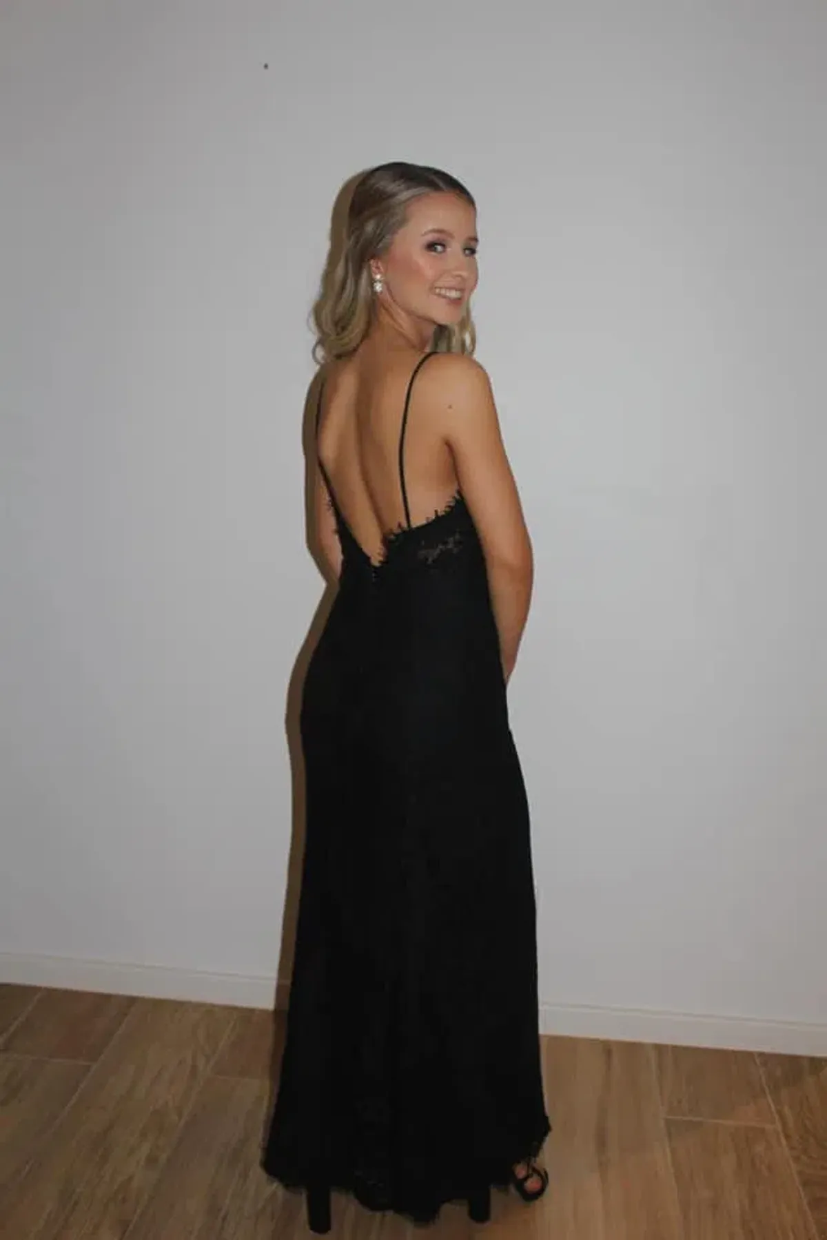 Fame and Partners Black Lace Dress - Image 2