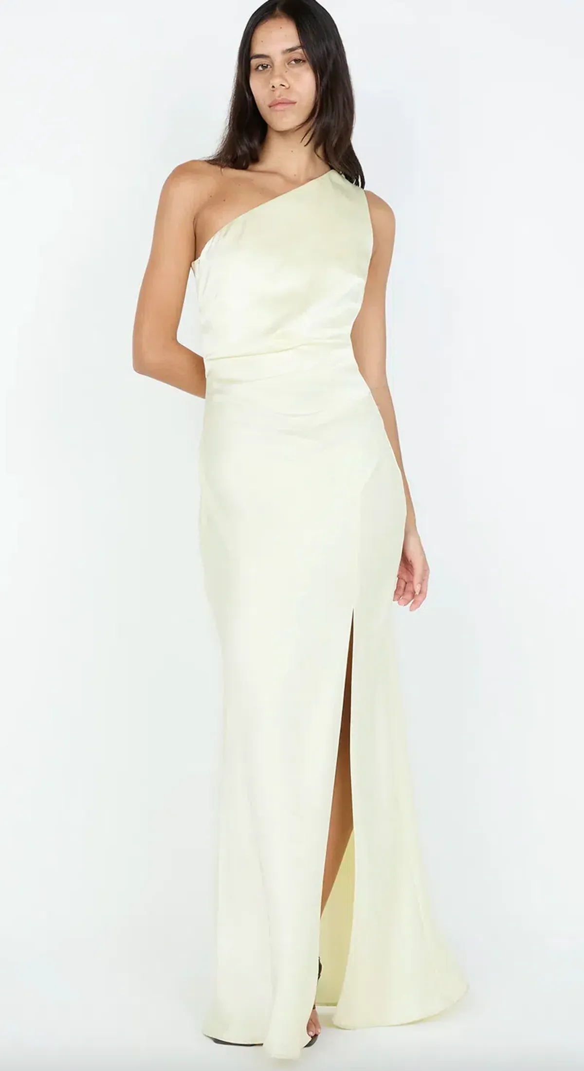 Bec & Bridge The Dreamer Asym Dress Ice Yellow Size 10 - Image 1