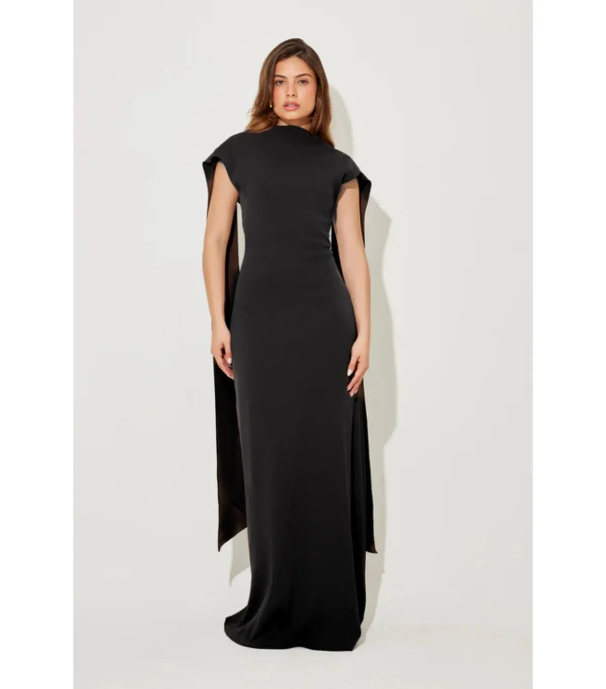 Odd Muse Ultimate Muse Draped Maxi Dress Black Size 10 - Image 1