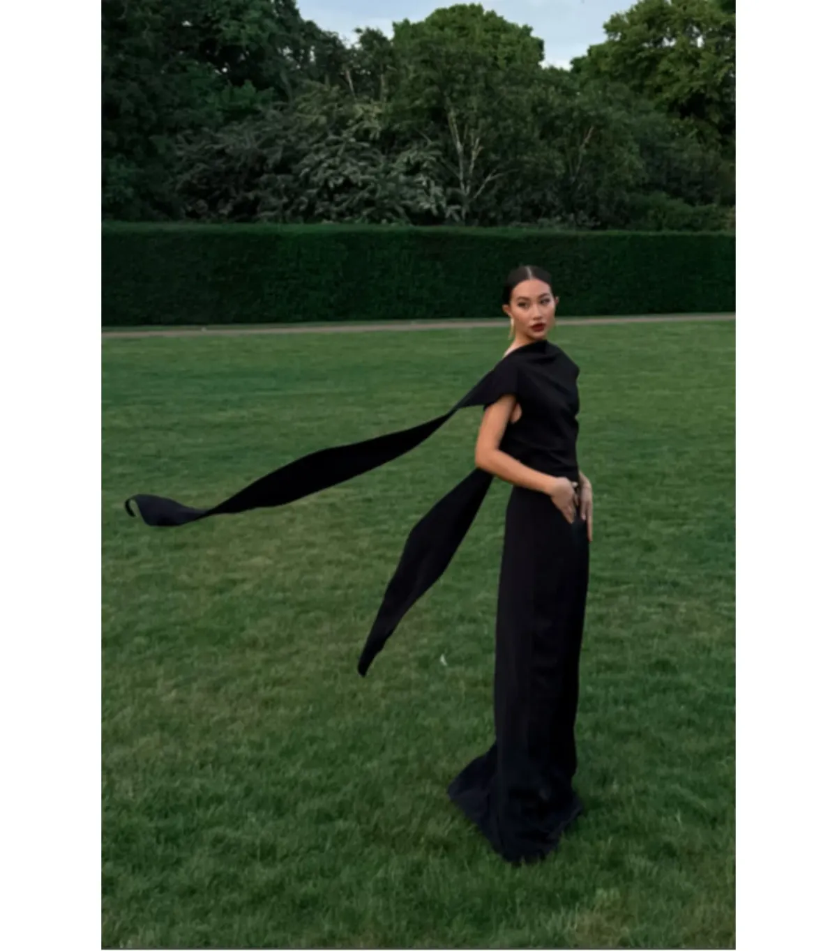 Odd Muse Ultimate Muse Draped Maxi Dress Black Size 10 - Image 5