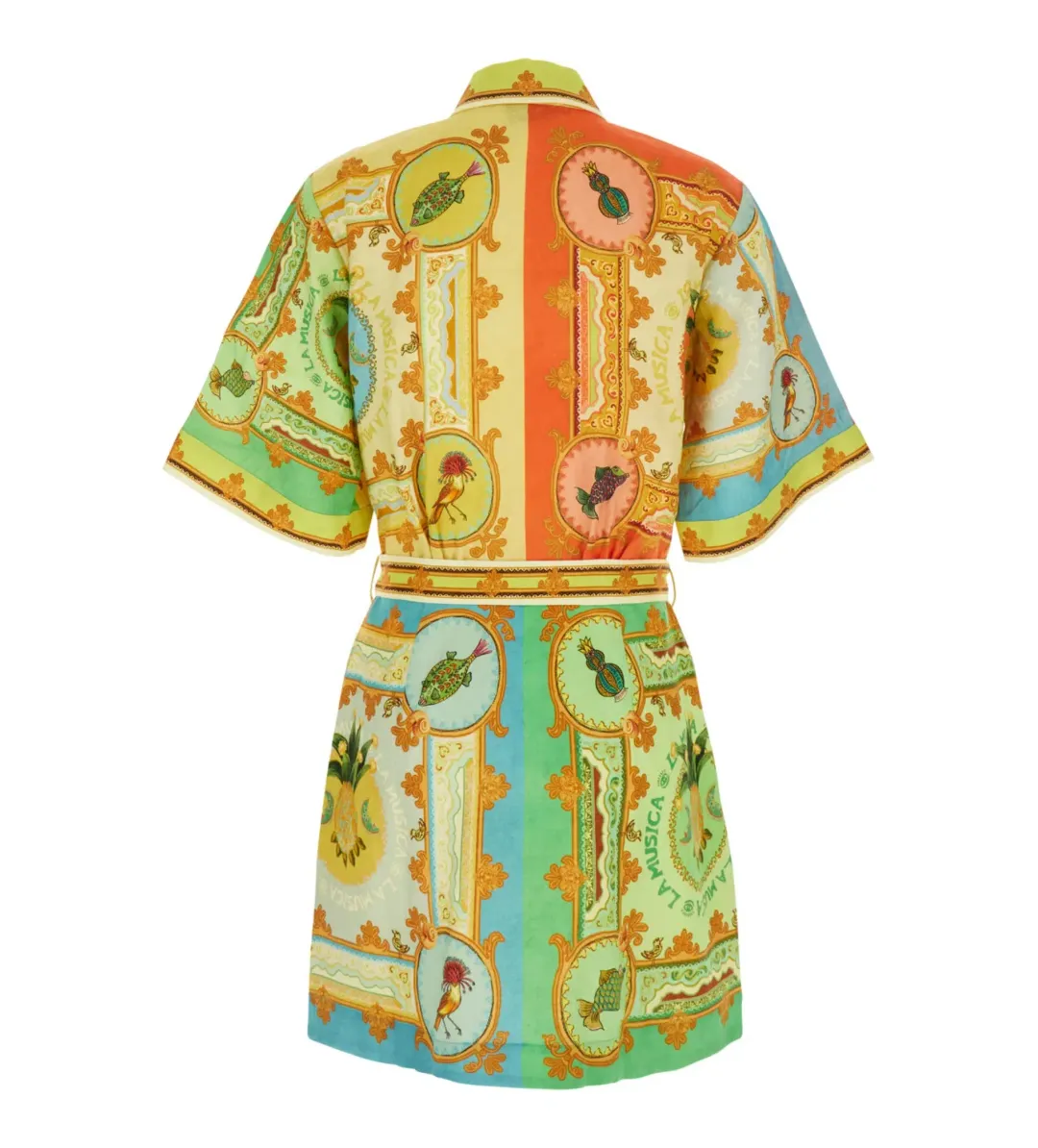 Alemais La Musica Graphic Printed Mini Dress Multi Size 10 for rent on The Volte - main image