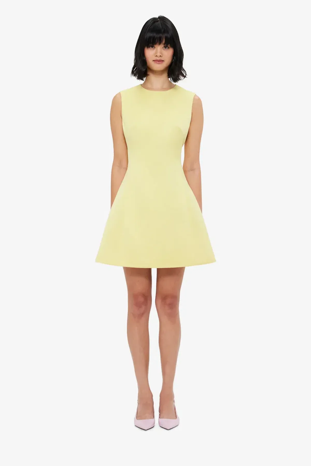 Leo Lin Chloe Sleeveless Dress in Yellow Sorbet - Image 1