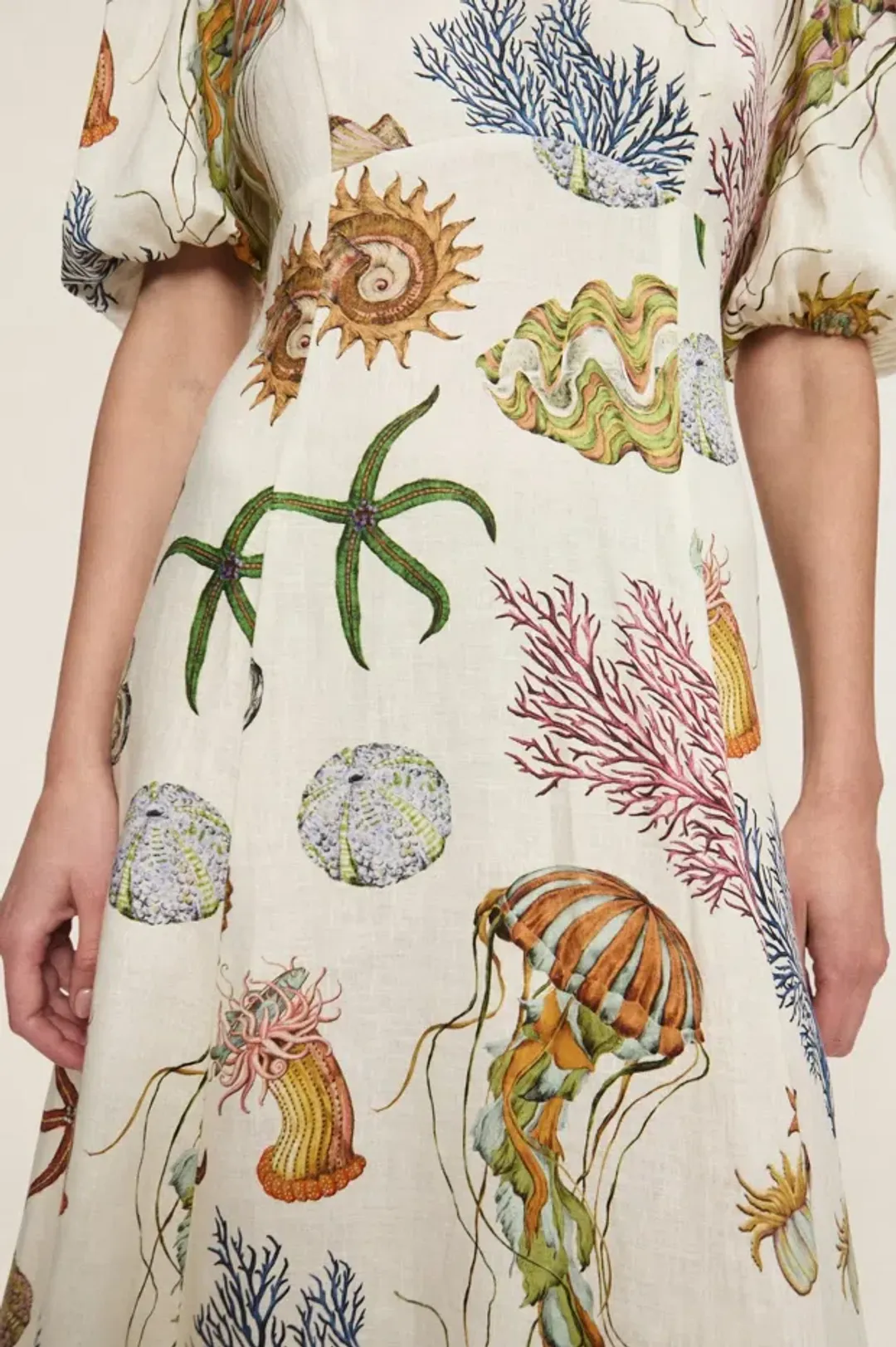 Alemais Sea Midi Dress Size 8 for rent on The Volte - main image