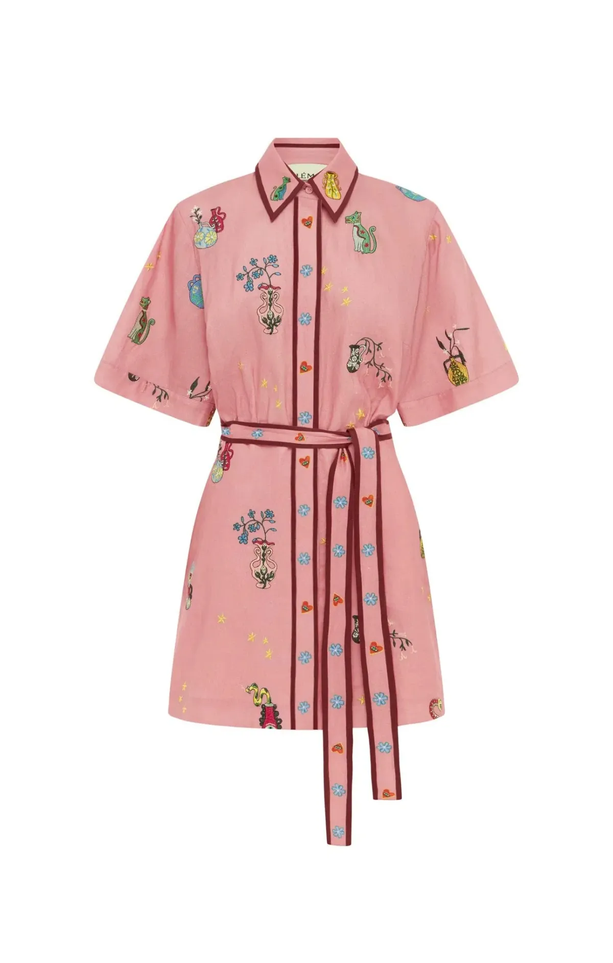 Alemais Timmy Embroidered Mini Dress - Image 1