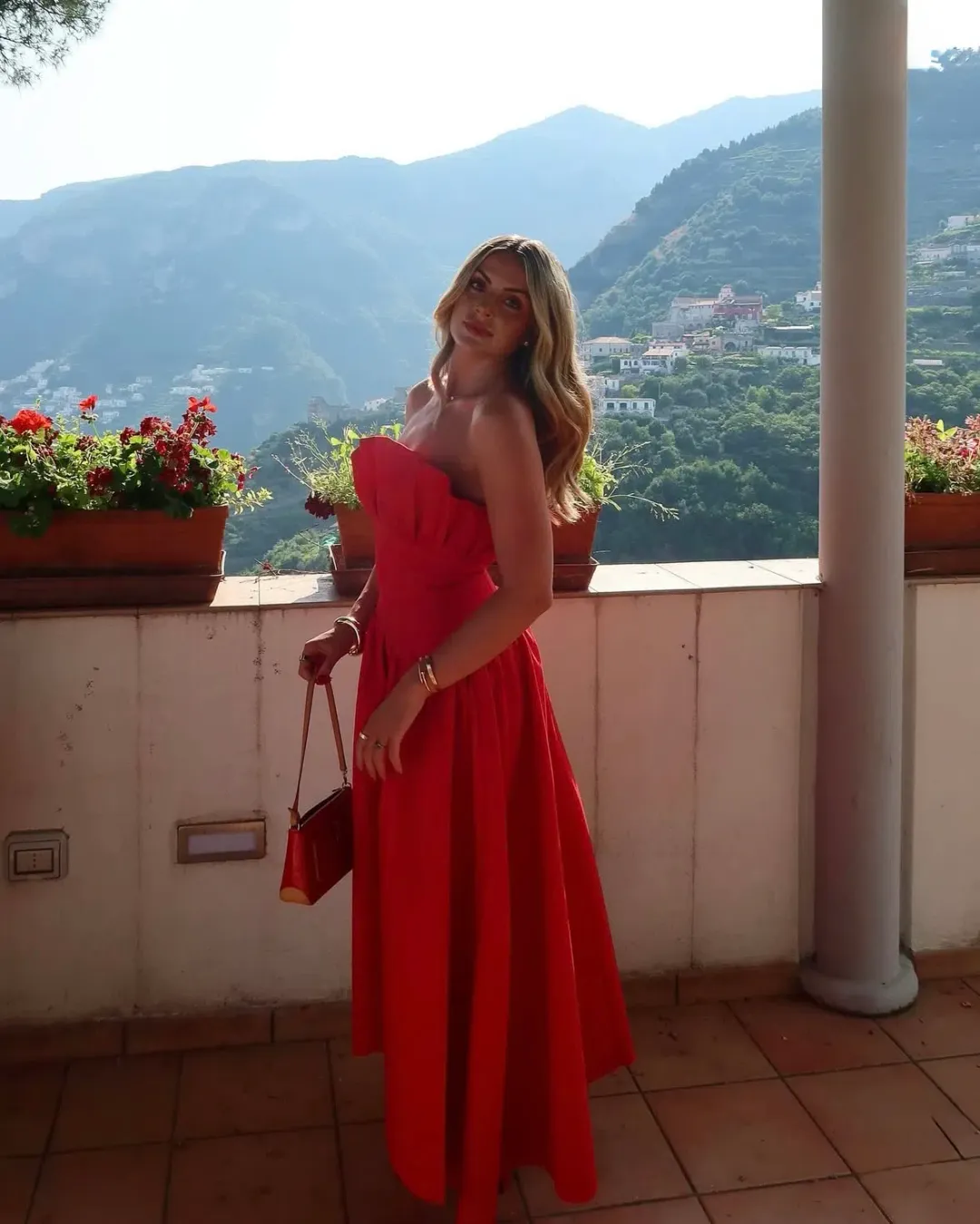 Elliatt Laurel Sleeveless Maxi Dress In Red Size Small for rent on The Volte - main image