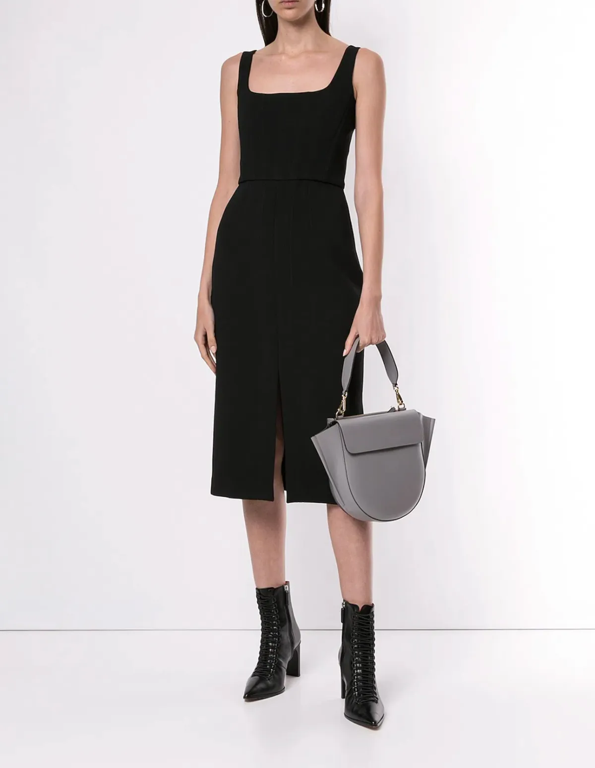 Dion Lee Black Fitted Corset Dress Size 10 - Image 5