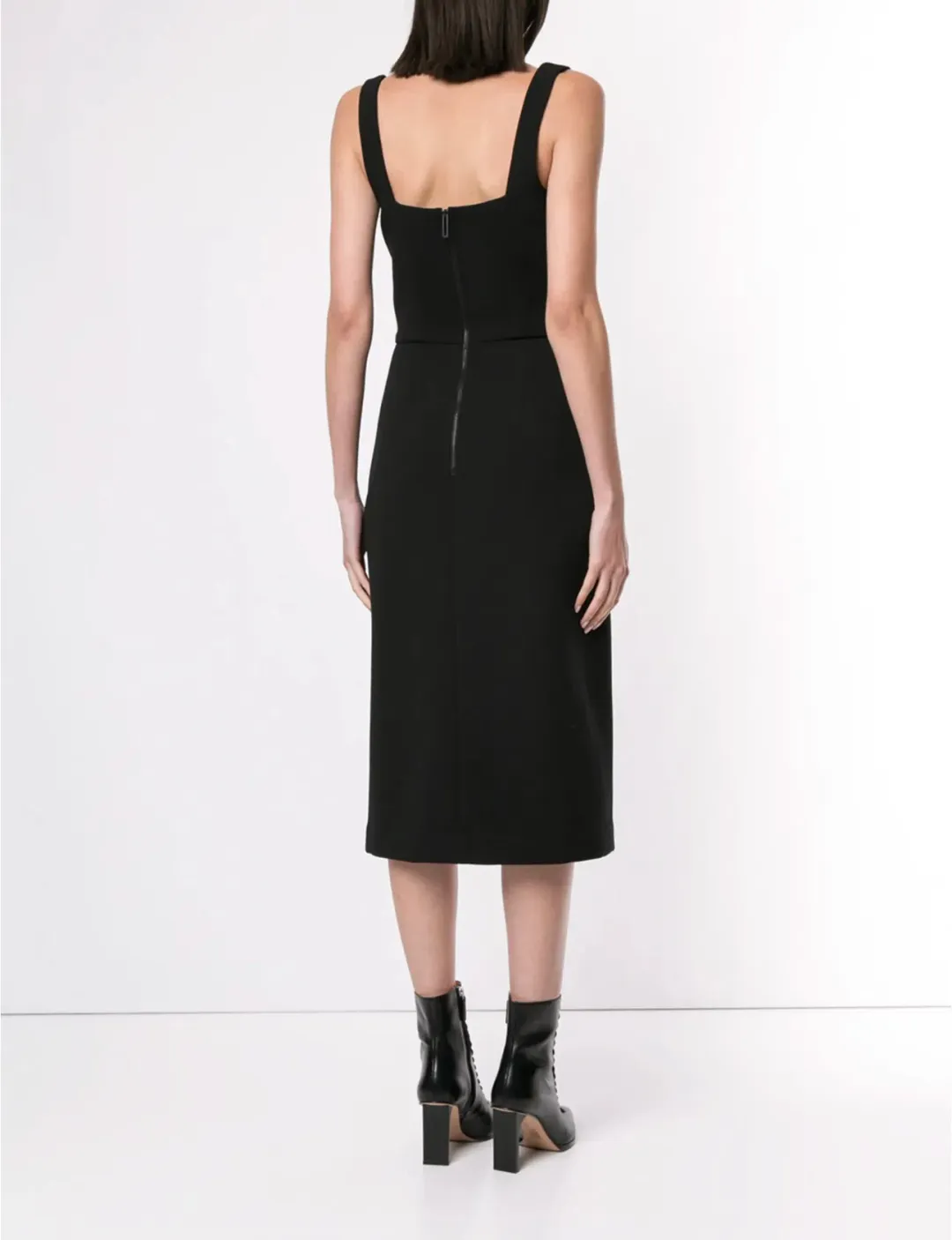 Dion Lee Black Fitted Corset Dress Size 10 for rent on The Volte - main image