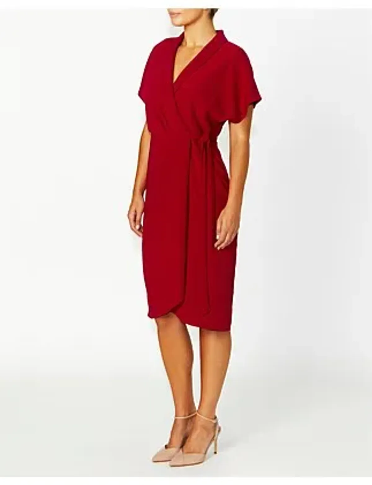Anthea Crawford KATIA WRAP DRESS Red Size 14 - Image 2