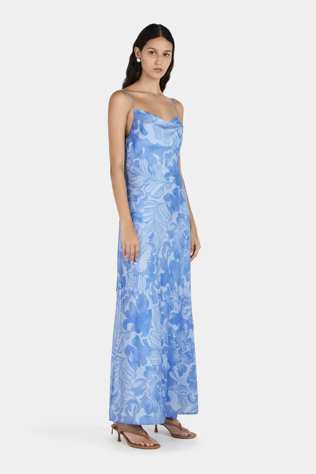 Hansen And Gretel Florencia Midi Dress Crush Blue Size 8 for rent on The Volte - main image