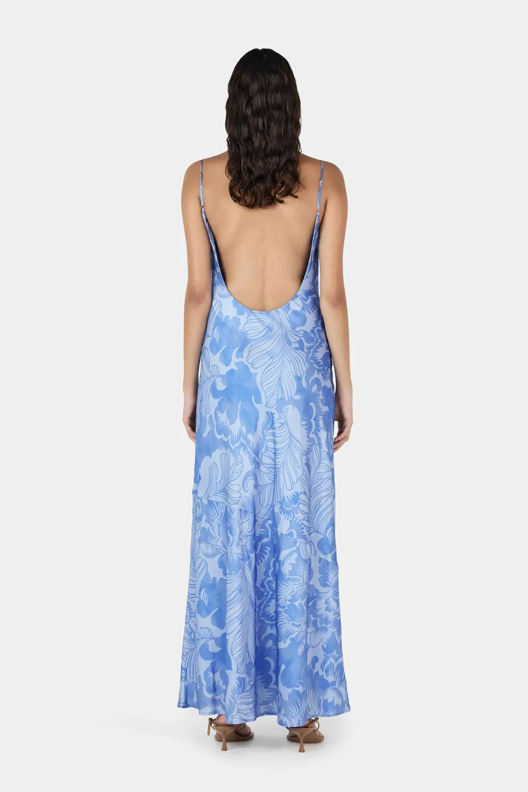 Hansen And Gretel Florencia Midi Dress Crush Blue Size 8 for rent on The Volte - main image