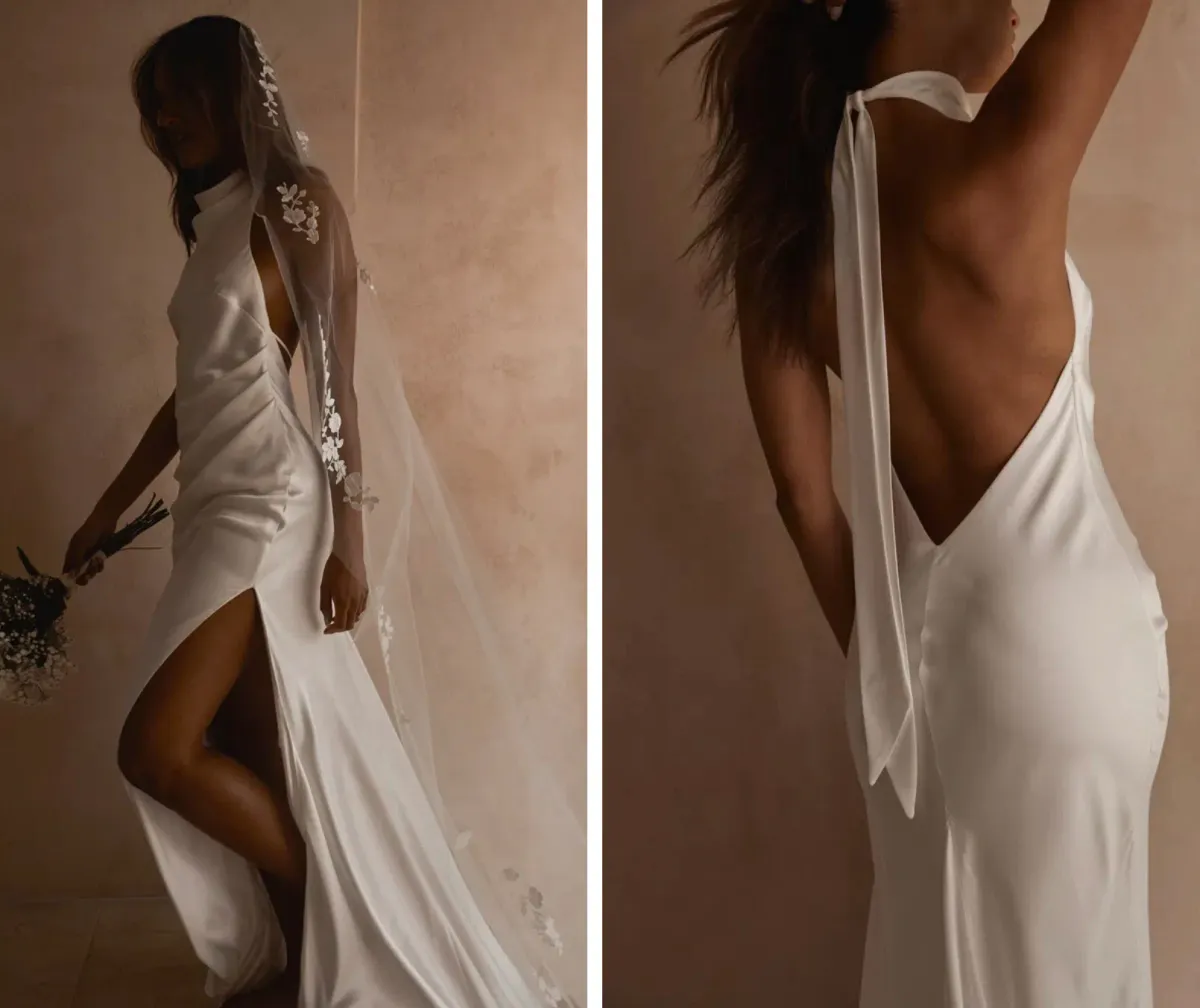 GRACE LOVES LACE Goldie Halter-neck Wedding Dress / Bridal Gown Size XL - Image 3