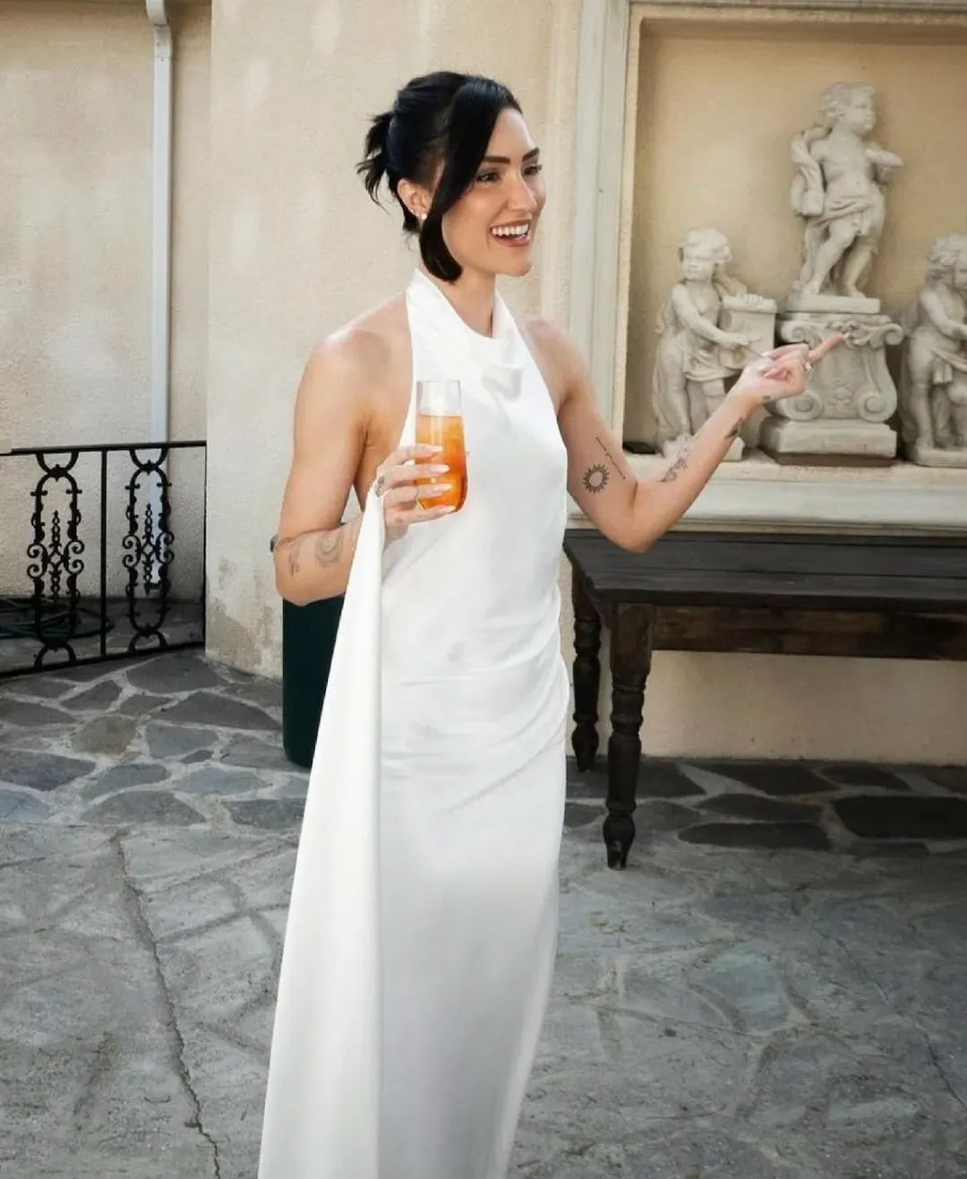 GRACE LOVES LACE Goldie Halter-neck Wedding Dress / Bridal Gown Size XL for rent on The Volte - main image