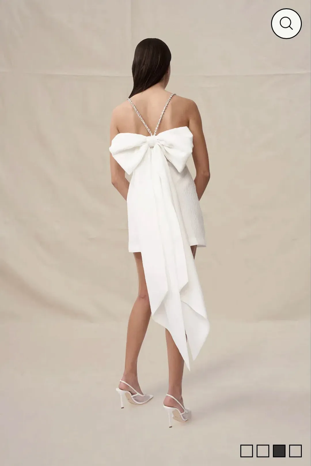 By Johnny Brooklyn Bow Back Mini Dress Size 10 for rent on The Volte - main image